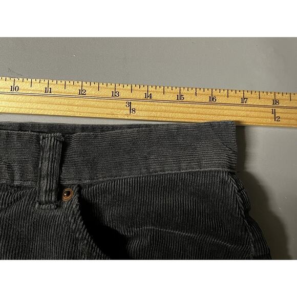 Taylor Stitch Pants Mens 32 Gray Corduroy Slim 5 Pocket Organic Cotton Jeans - Picture 9 of 11